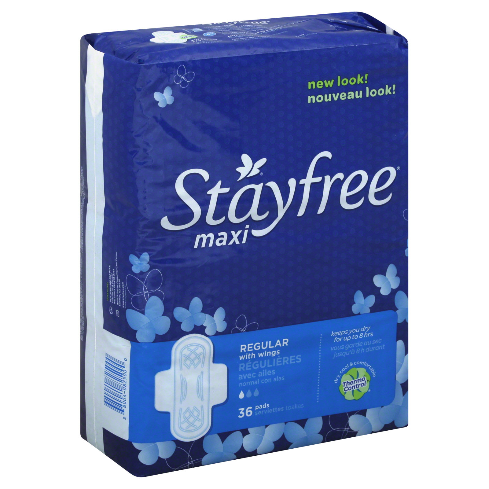 Stayfree Maxi Pads, Regular with Wings, 36 pads