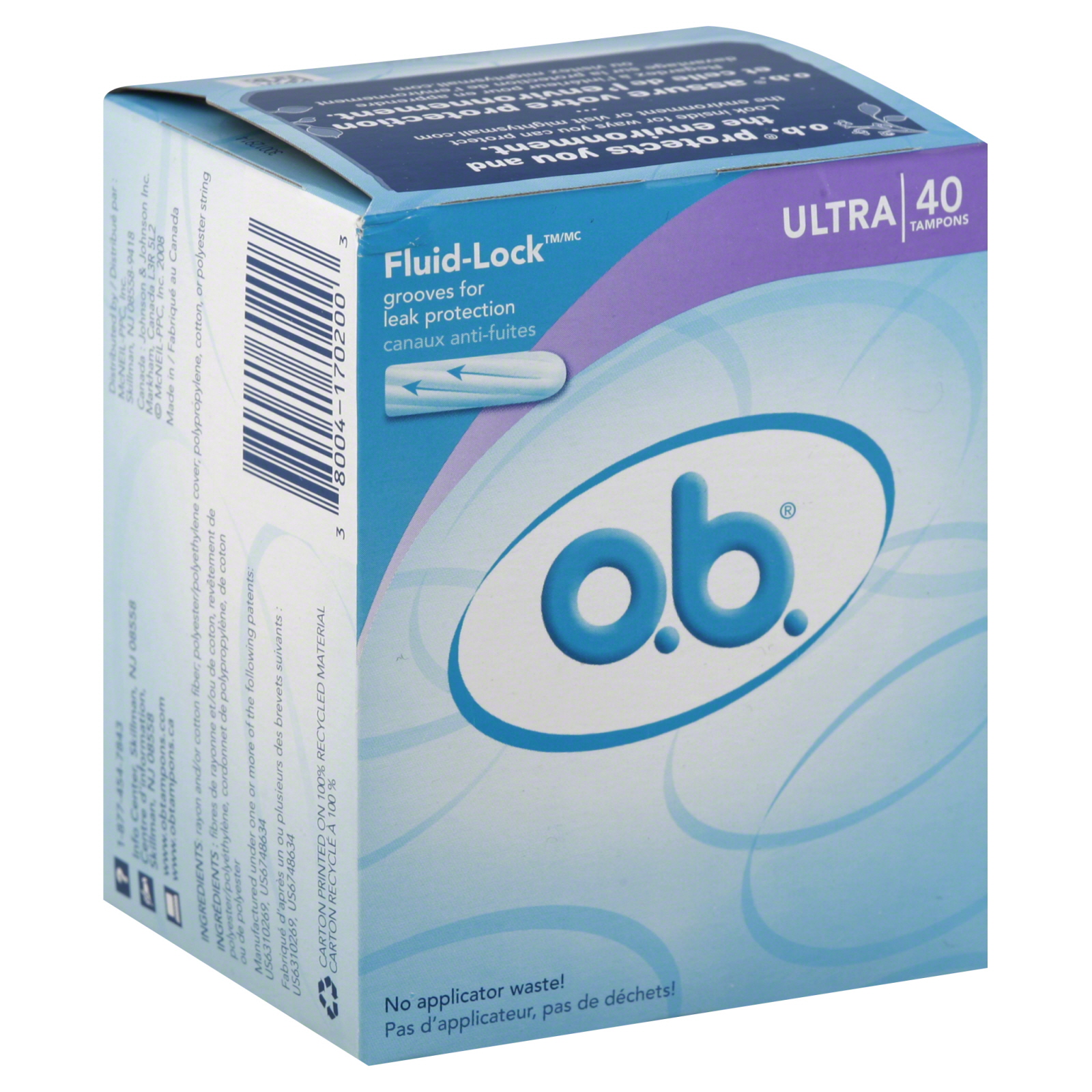 O.B. Tampons, Ultra, 40 tampons Shop Your Way Online Shopping & Earn