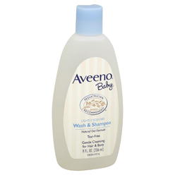 Aveeno Baby Wash & Shampoo For Hair & Body, Tear-Free, 8 fl Oz