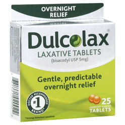 Dulcolax Laxative, 5 mg, Tablets, 25 comfort coated tablets