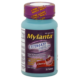 Mylanta Antacid, Cherry, Ultimate Strength, Chewables, Cherry, Tablets ...