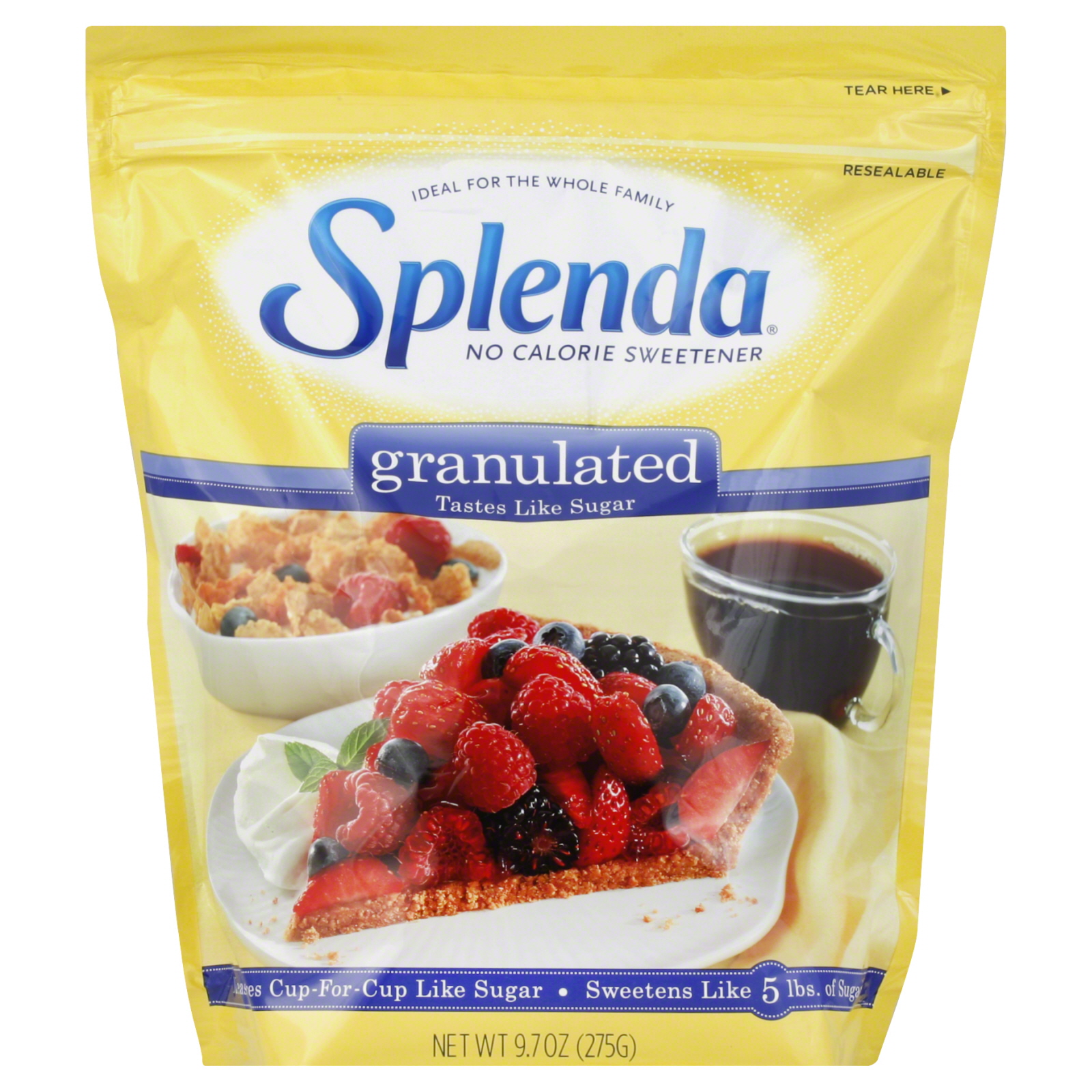 Splenda No Calorie Sweetener Granulated 9.70 oz Splenda No Calorie Sweetener Granulated 9.70 oz