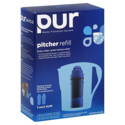 Pur 34428211 Water Filtration System, Pitcher Refill, 2 filters