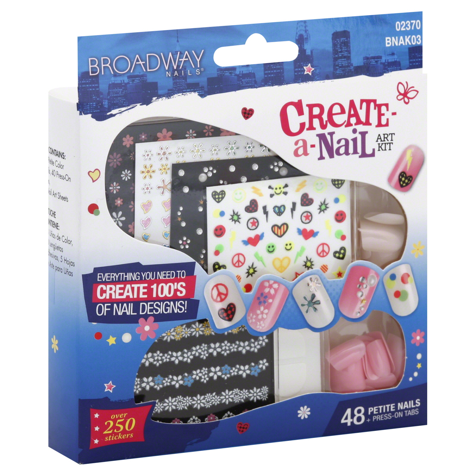 Broadway Nails Art Kit, Create-A-Nail, 1 kit