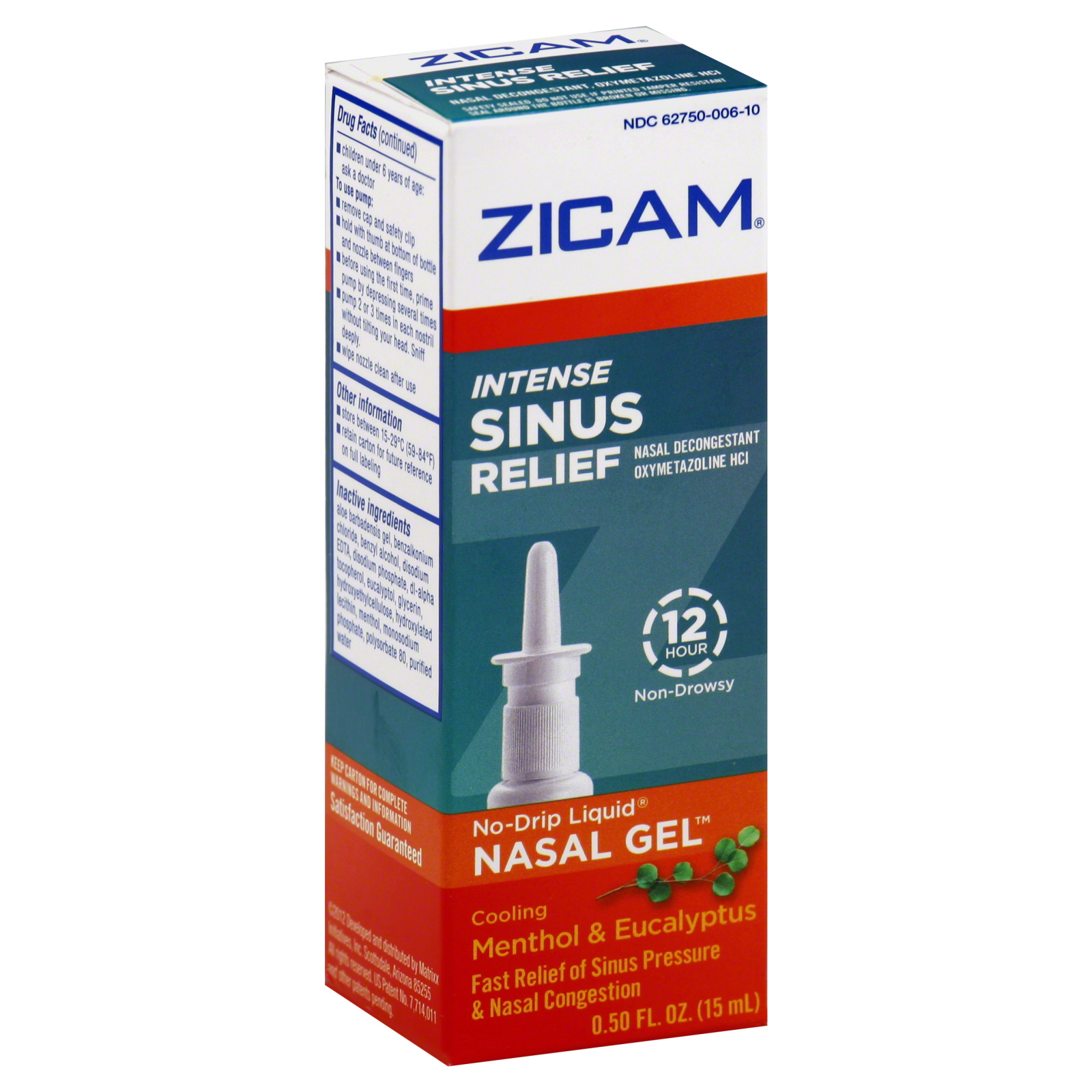 Zicam Sinus Relief, Intense, 0.50 fl oz (15 ml)
