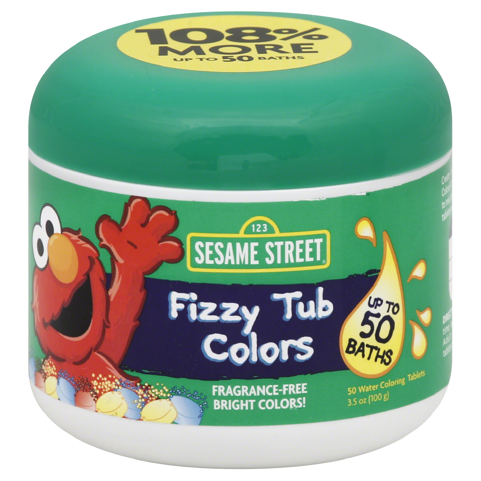 Sesame Street Fizzy Tub Colors, 24 Tablets, 2.5 oz (73 g)