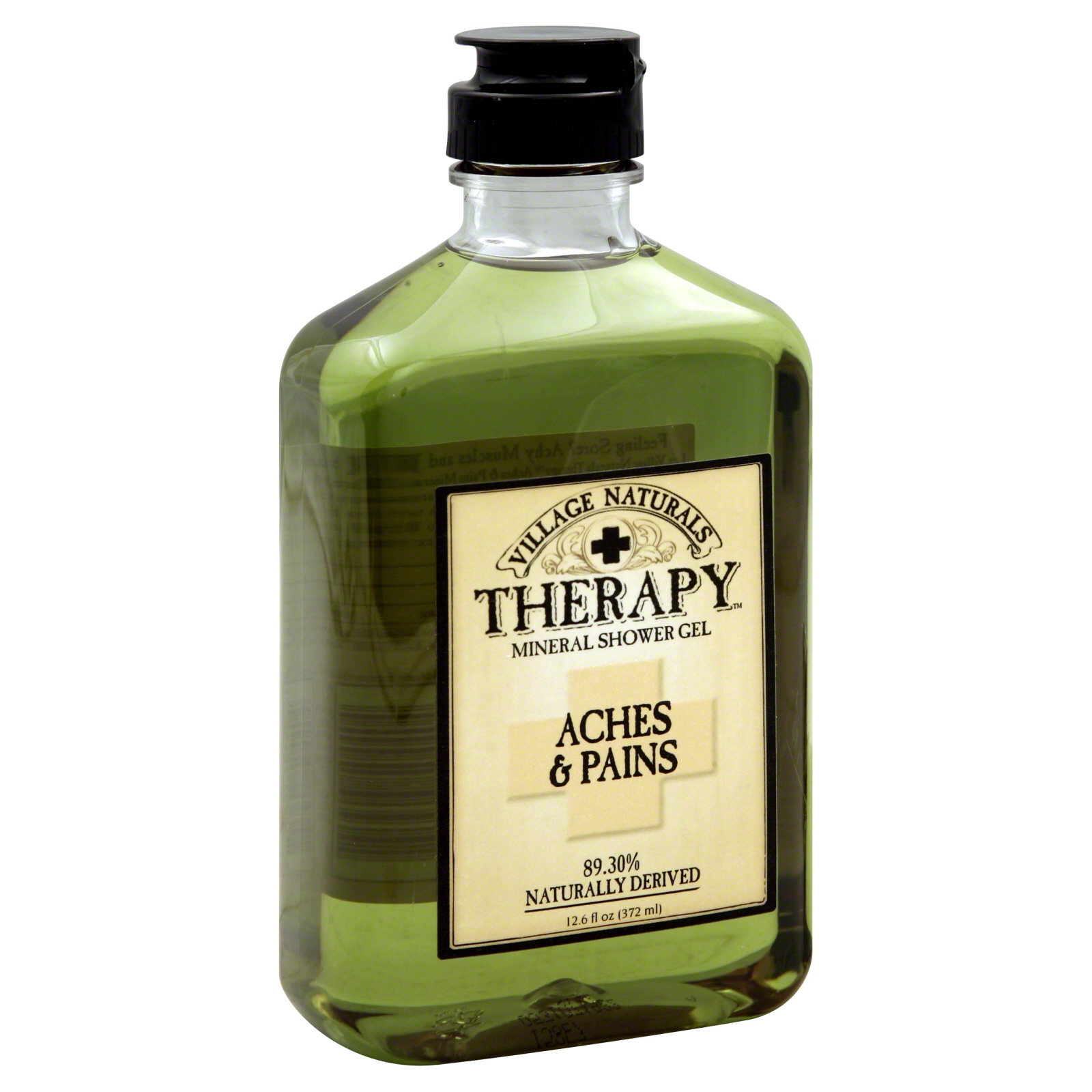 Village Naturals Therapy Mineral Shower Gel, Aches and Pains, 12.6 fl oz (372 ml)