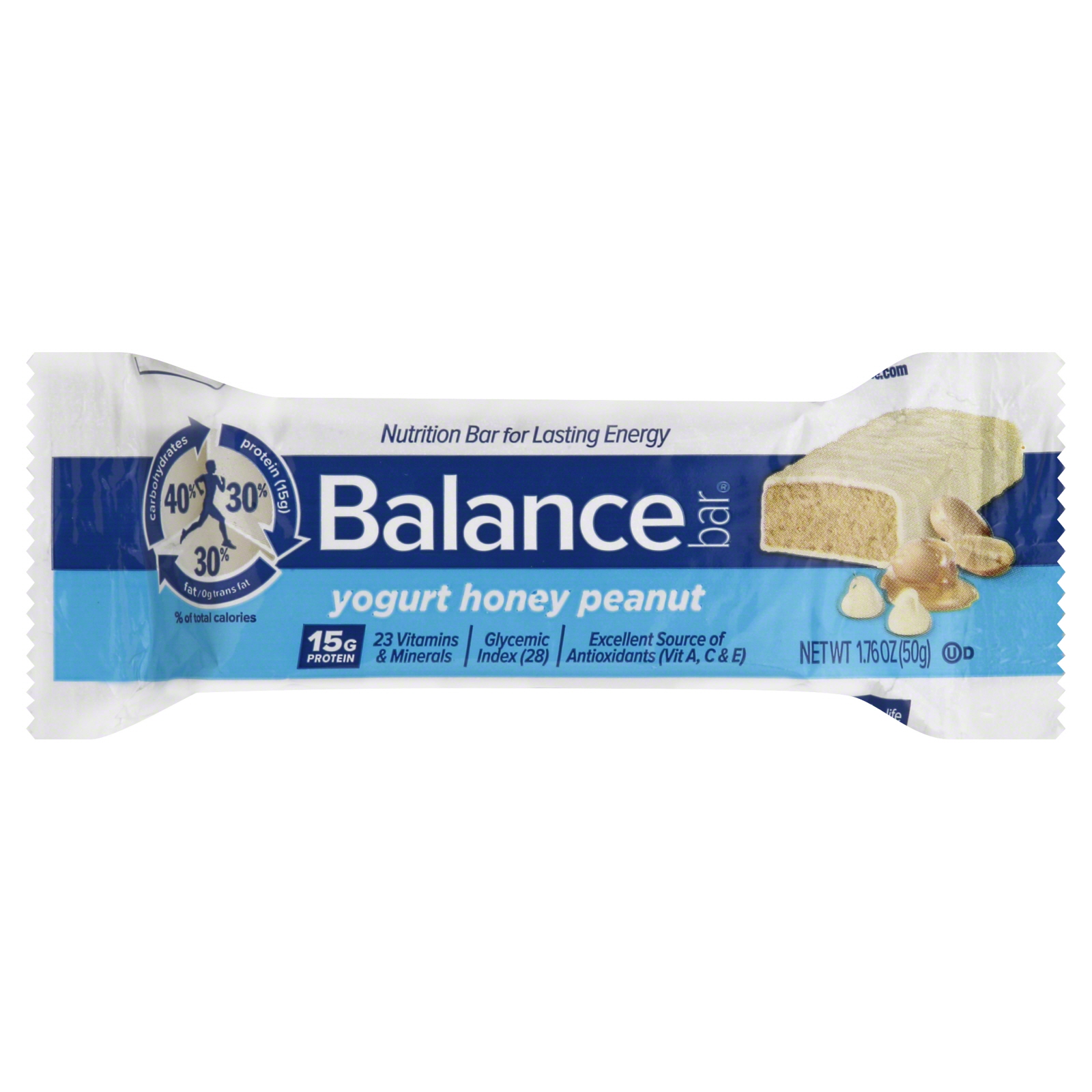 Balance Nutrition Bar, Yogurt Honey Peanut, 1.76 oz (50 g)