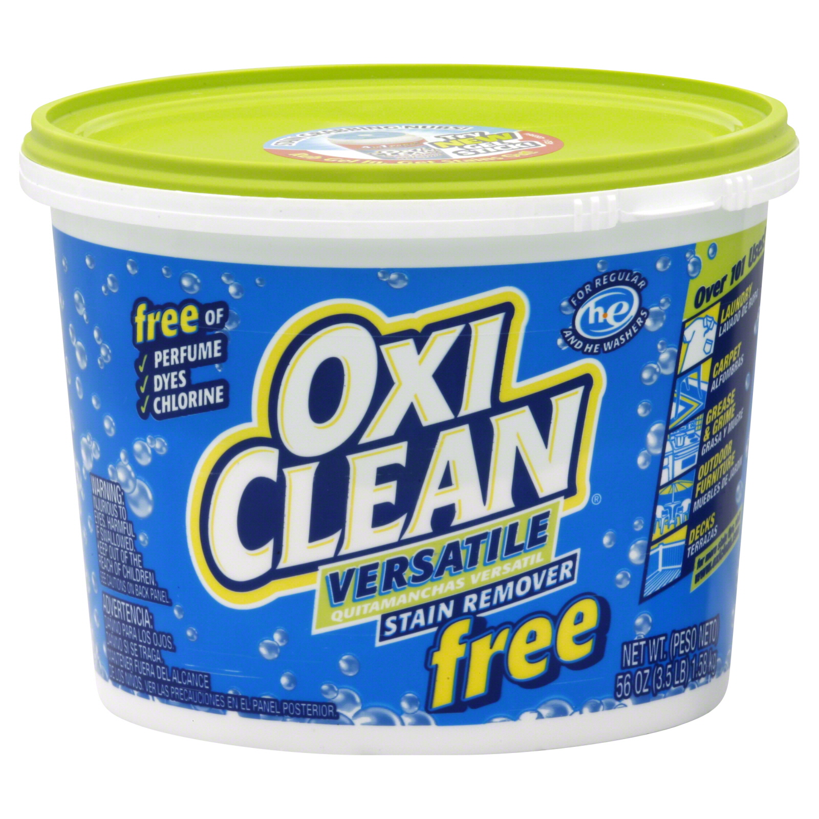 Oxi Clean Stain Remover, Versatile, Free, 56 oz (3.5 lb) 1.58 kg