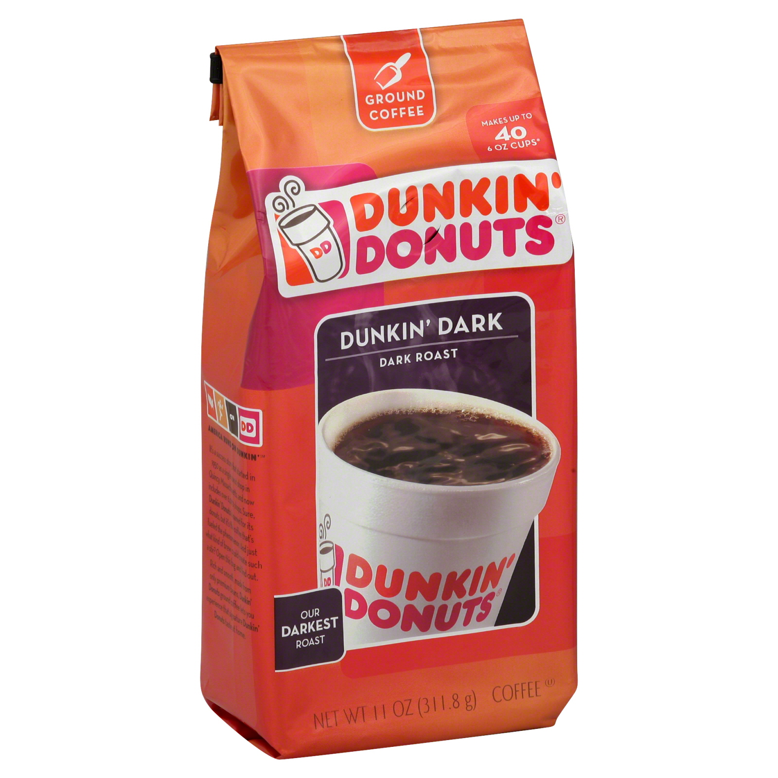 Dunkin' Donuts Coffee, Ground, Dunkin' Dark, Dark Roast, 11 oz (311.8 g)