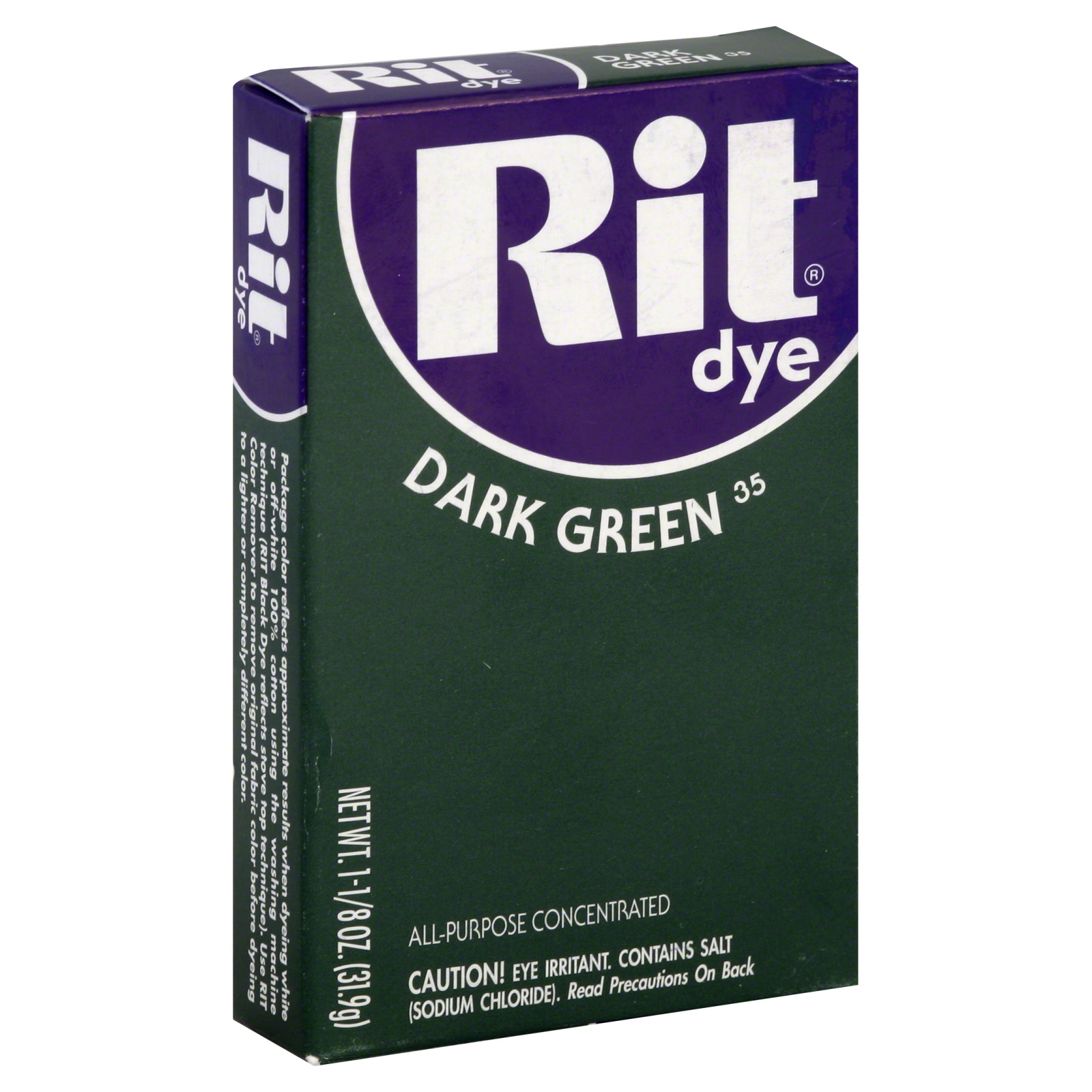 Rit Fabric Dye, Dark Green 35, 1.125 oz (31.9 g)