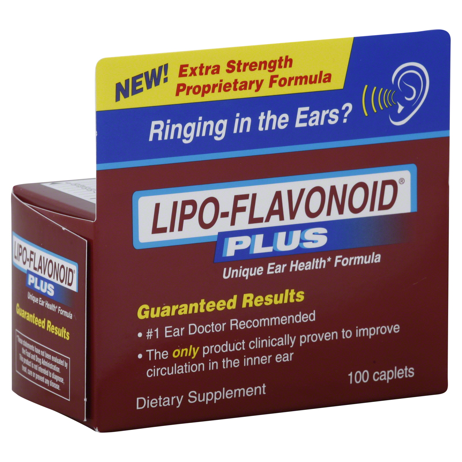 ARMADA Lipo-Flavonoid Plus Unique Ear Health Formula, Caplets, 100 caplets