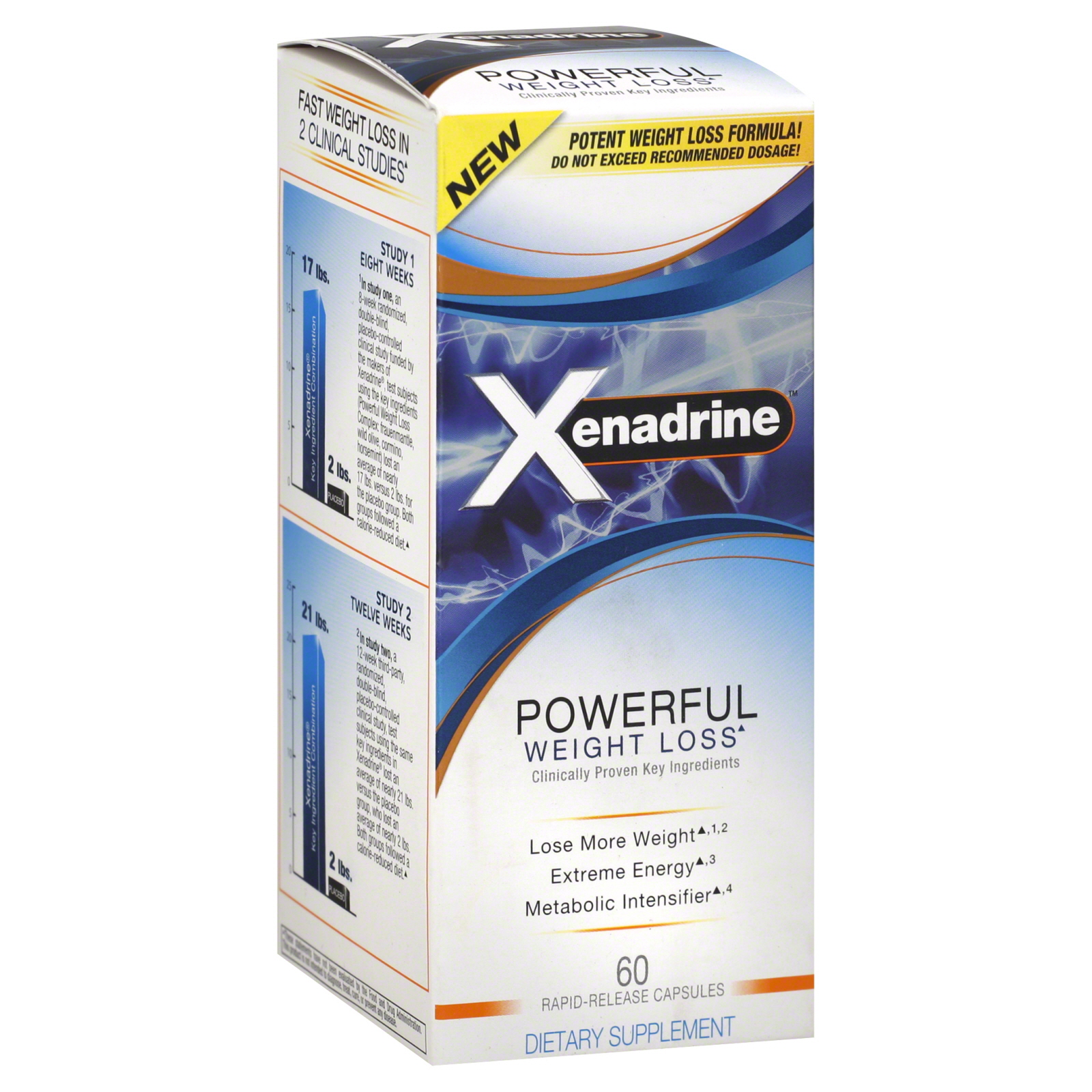 Xenadrine Ultra Weight Loss Supplement, Research Strength, Rapid-Release Capsules, 60 capsules