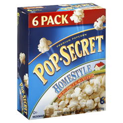 Pop Secret Pop-Secret Popcorn, Premium, Homestyle, 6 - 3.5 oz (99 g) bags [1 lb 5 oz (21 oz) 595 g]