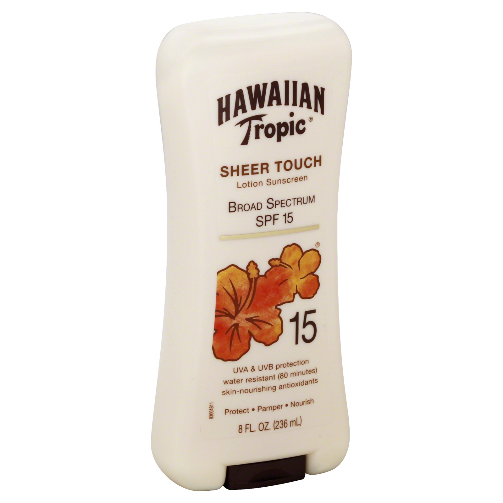 Hawaiian Tropic Sunscreen, Lotion, Sheer Touch, SPF 15, 8 fl oz (237 ml)