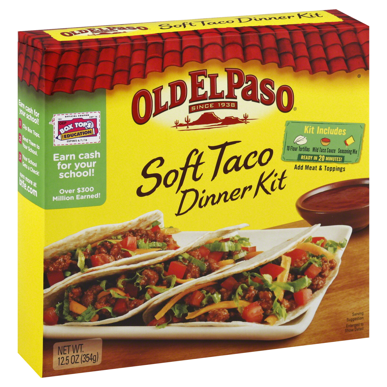 Old El Paso Dinner Kit, Soft Taco, 12.5 oz (354 g)