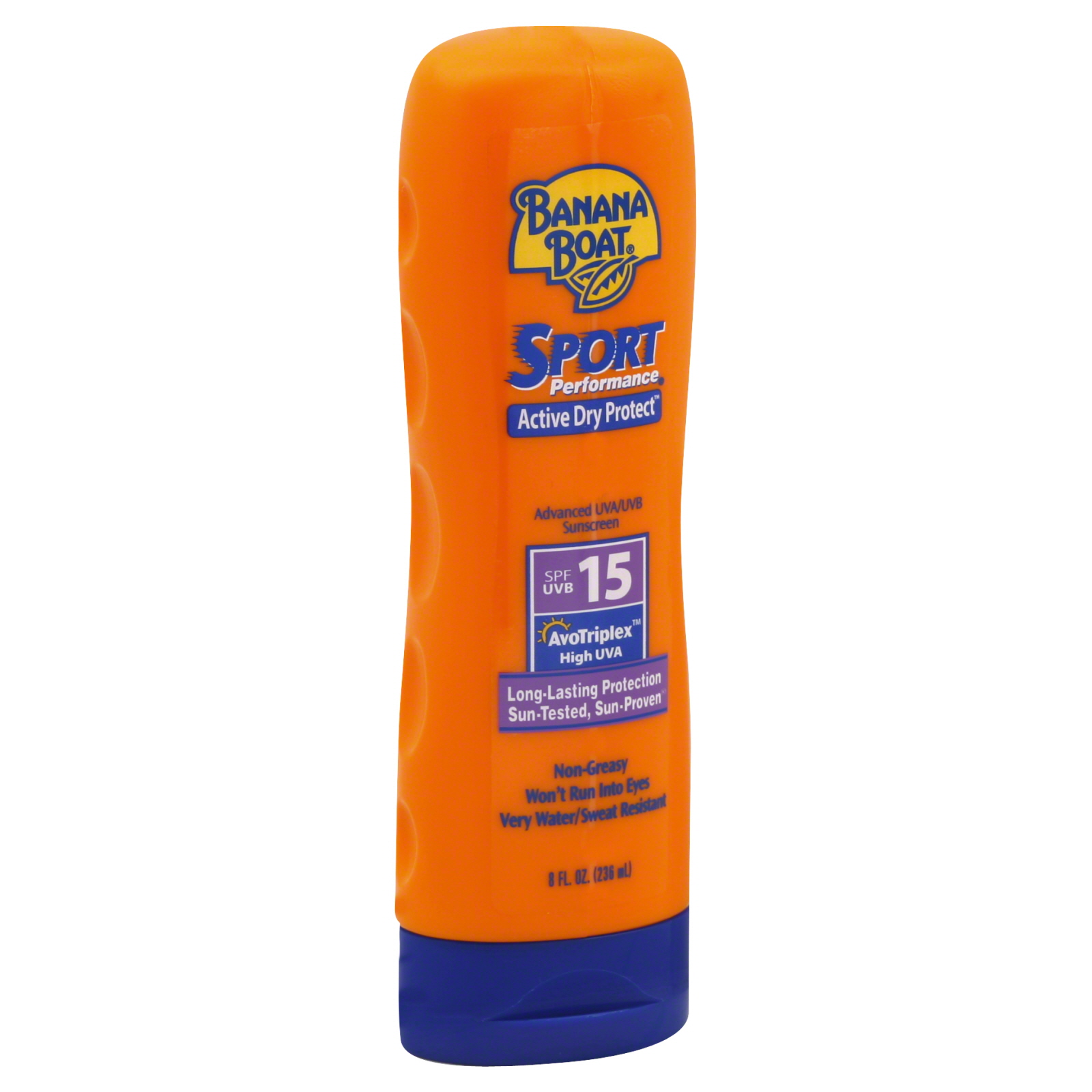 Banana Boat Sport Performance Sunscreen, Active Dry Protect, SPF 15, 8 fl oz (236 ml)