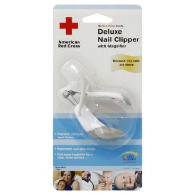 American Red Cross The First Years  Nail Clipper, Deluxe, with Magnifier, from Birth, 1 nail clipper