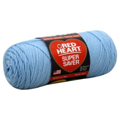 Coats & Clark Yarn Red Heart Super Saver Yarn Light Blue