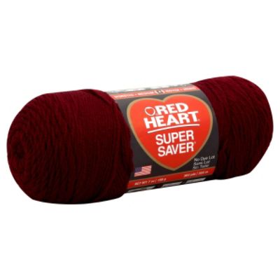 Coats & Clark Yarn Red Heart Super Saver Yarn Claret