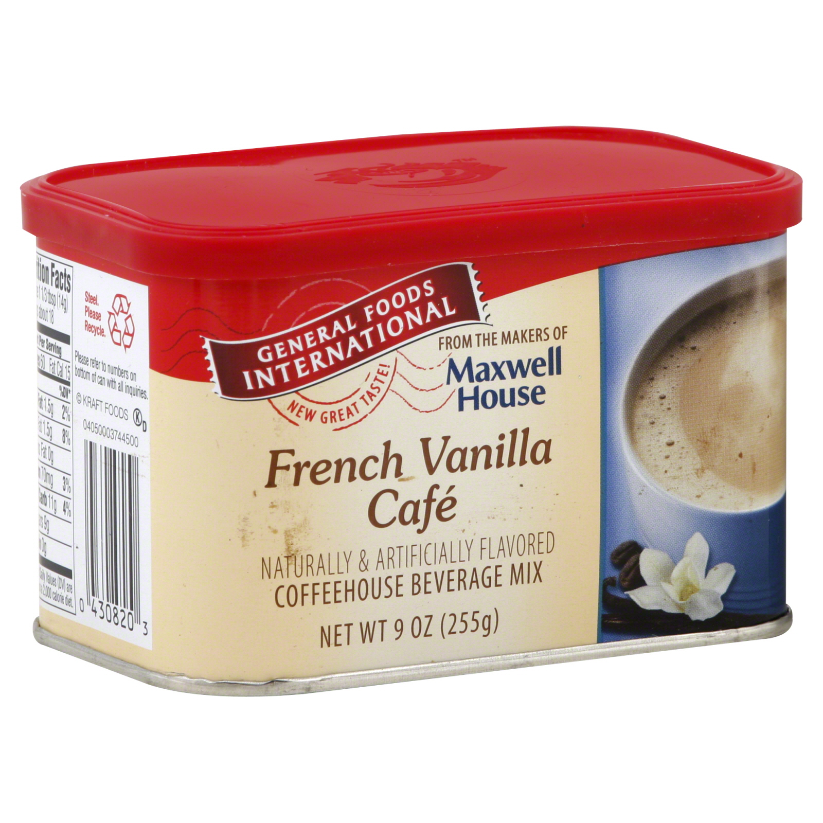 General Foods International Coffeehouse Beverage Mix, French Vanilla Cafe, 9 oz (255 g)