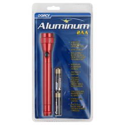 Dorcy 2AA Aluminum Flashlight with Batteries, Model 41-4016