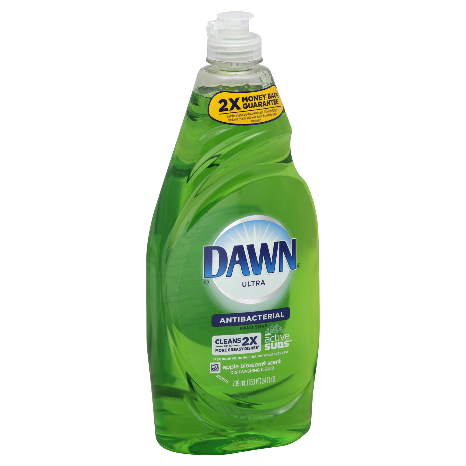 Dawn Hand Soap/Dishwashing Liquid, Ultra Concentrated, Antibacterial, Apple Blossom, 24 fl oz (1.5 pt) 709 ml