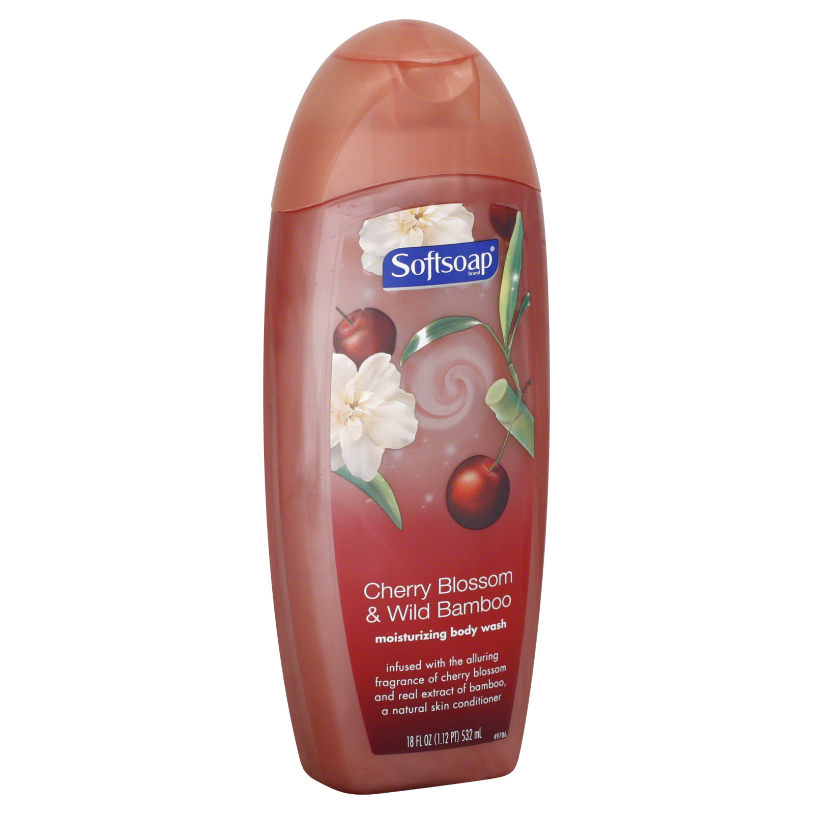 Softsoap Body Wash, Moisturizing, Cherry Blossom & Oriental Bamboo, 18 fl oz (1.12 pt) 532 ml