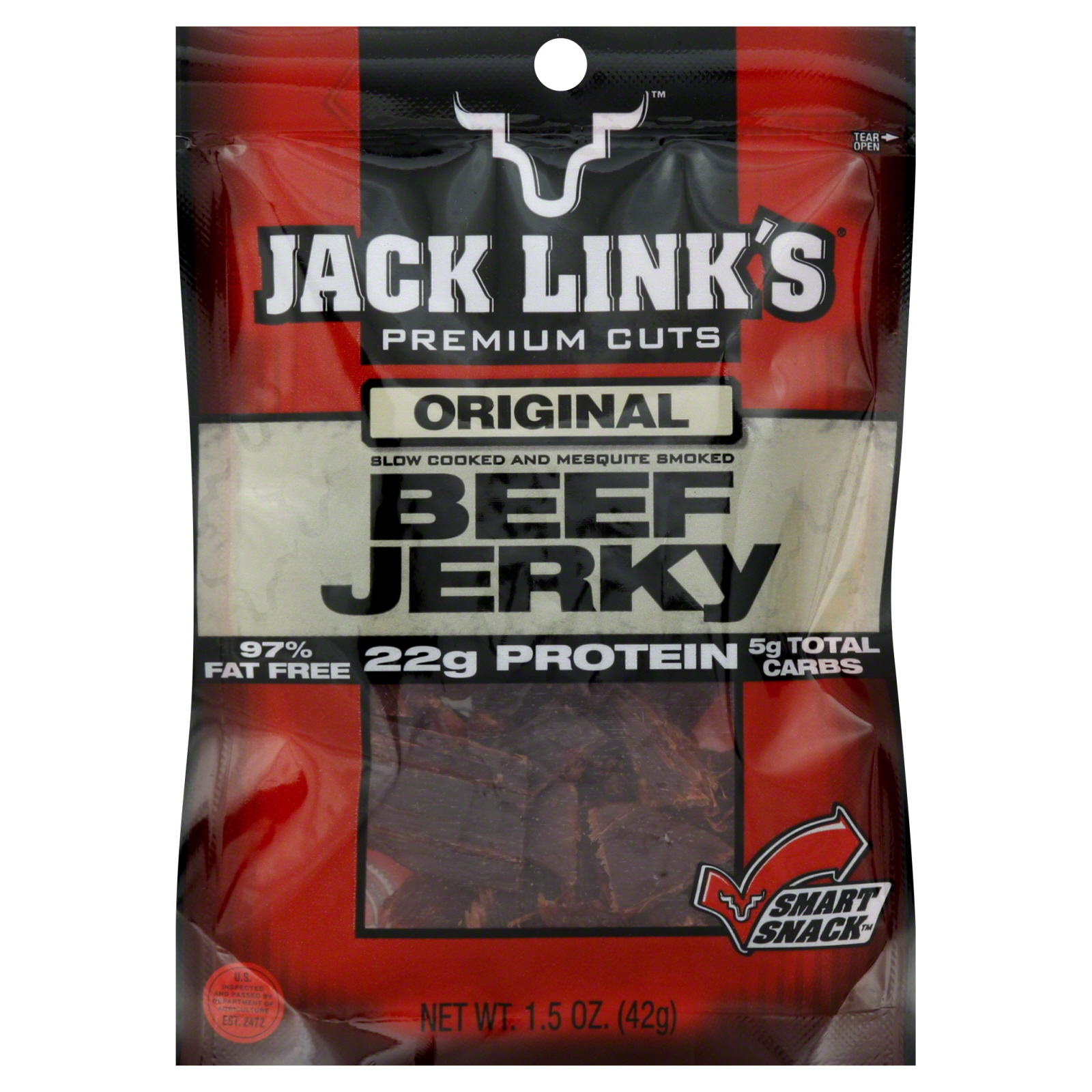 Jack Link's  Premium Cuts Beef Jerky, Original, 1.5 oz (42 g)