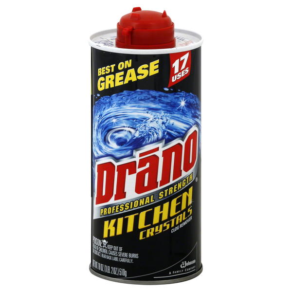 Drano Drano Kitchen Crystals, 18 oz (1 lb 2 oz) 510 g