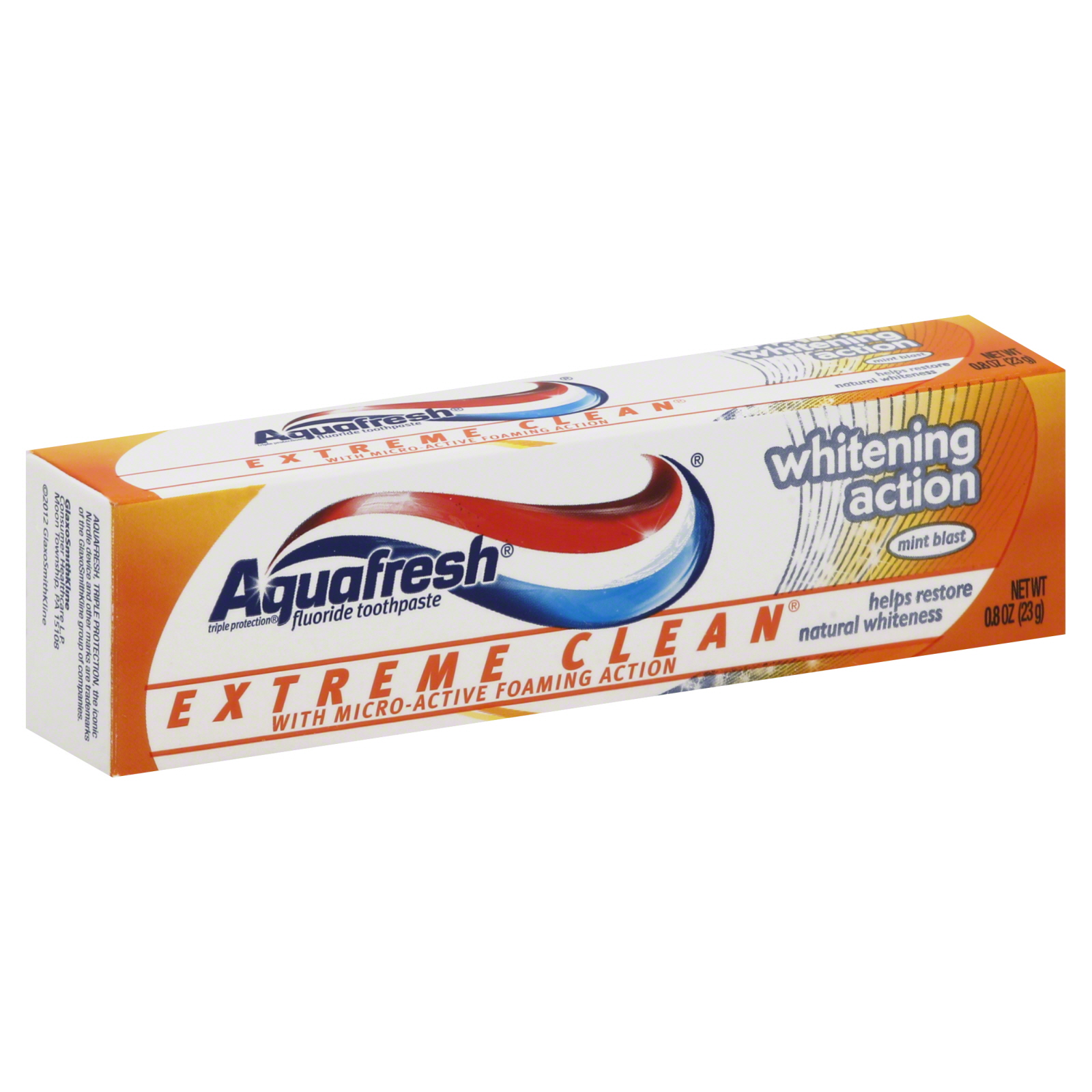 AquaFresh Toothpaste Extreme Clean Whitening Mint 0.08 oz