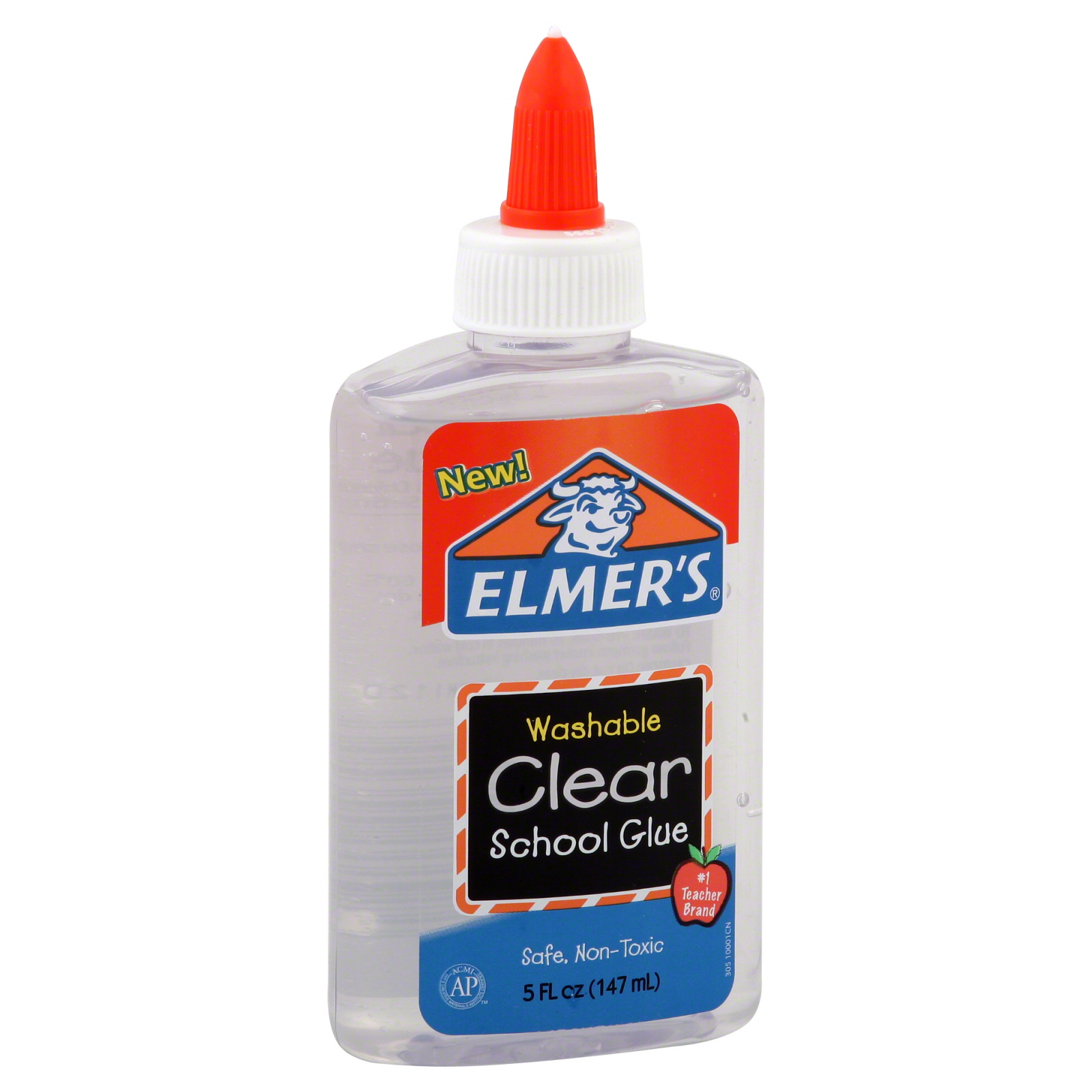 Elmer's E305 School Glue, Clear, 5 fl oz (147 ml)