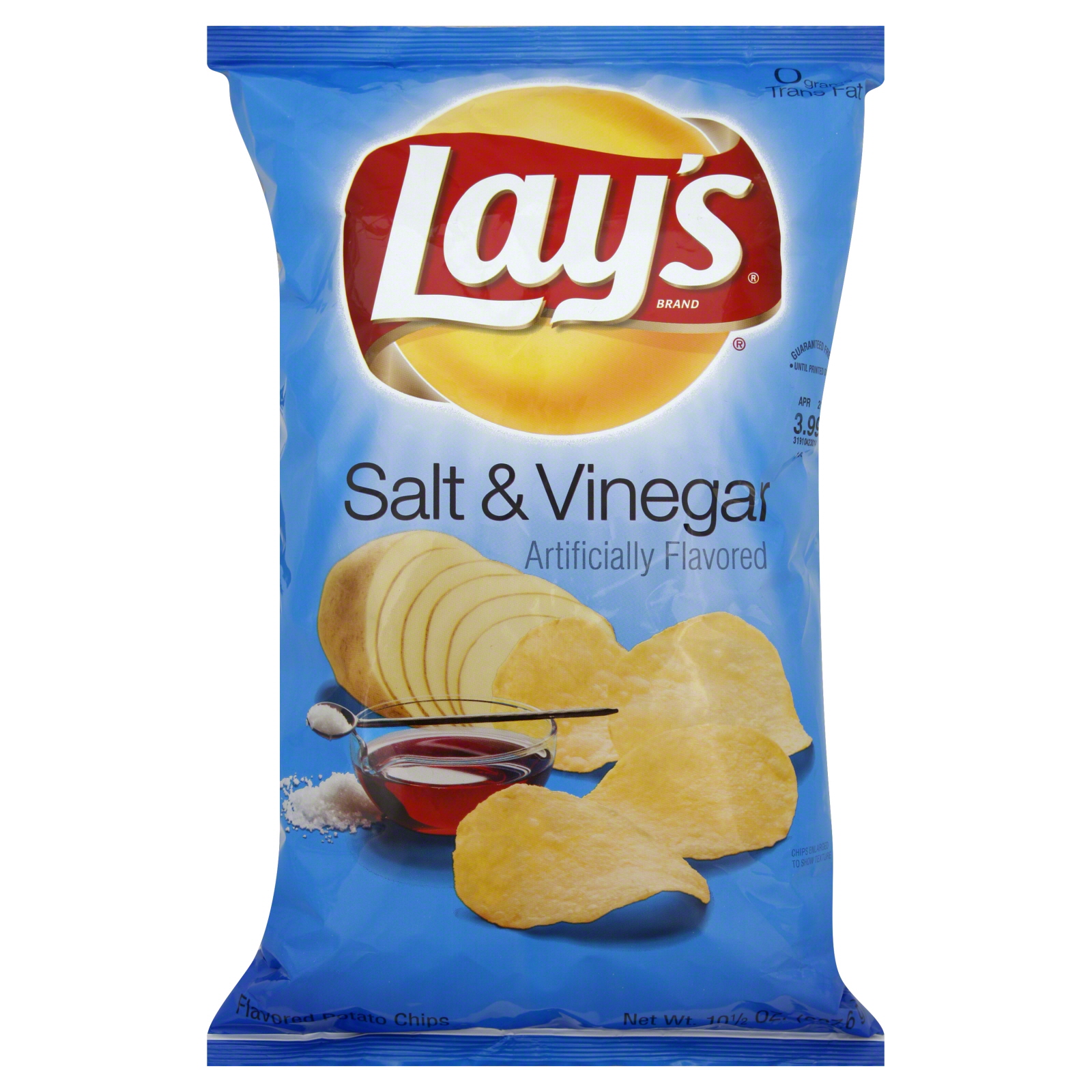 Lay's Potato Chips, Salt & Vinegar, 10.5 oz (297.6 g)