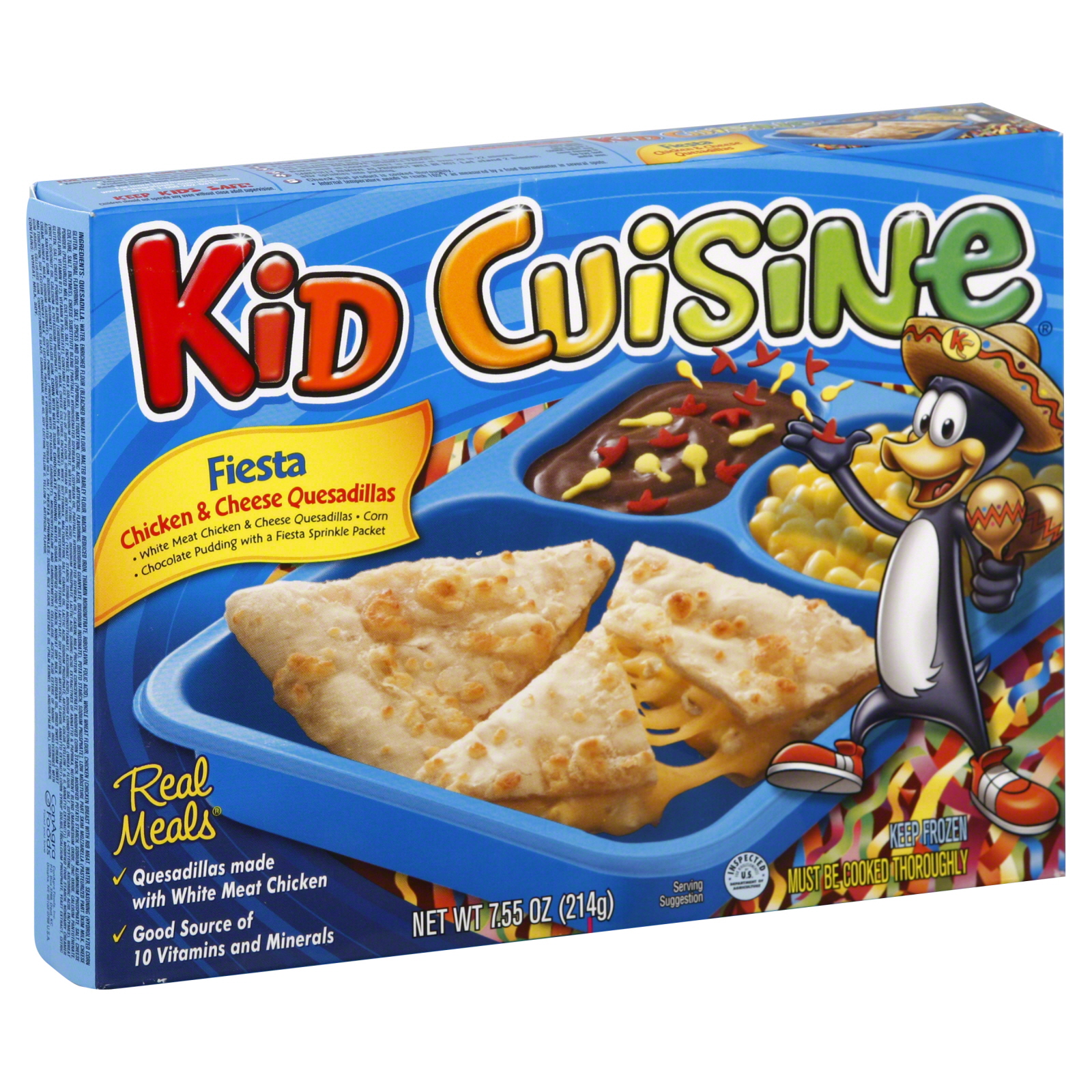 Kid Cuisine Chicken & Cheese Quesadillas, Fiesta, 7.55 oz (214 g)