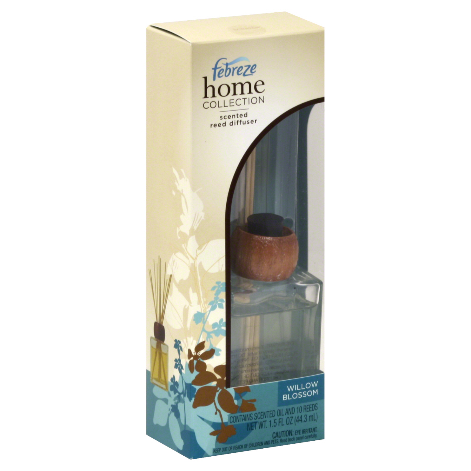 Febreze Home Collection Scented Reed Diffuser, Willow Blossom, 1 diffuser