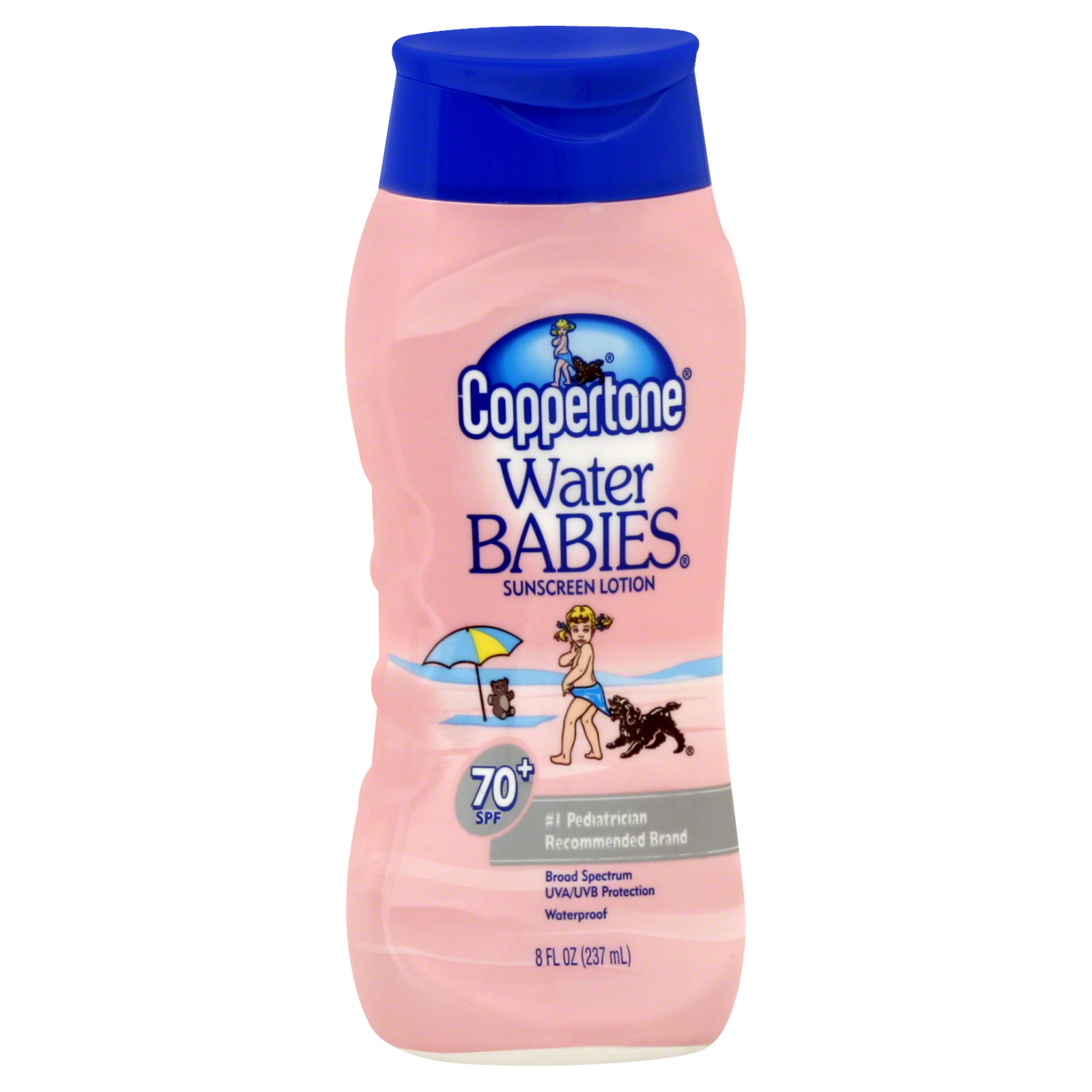 Coppertone Water Babies Sunscreen Lotion, SPF 70+, 8 fl oz (237 ml)