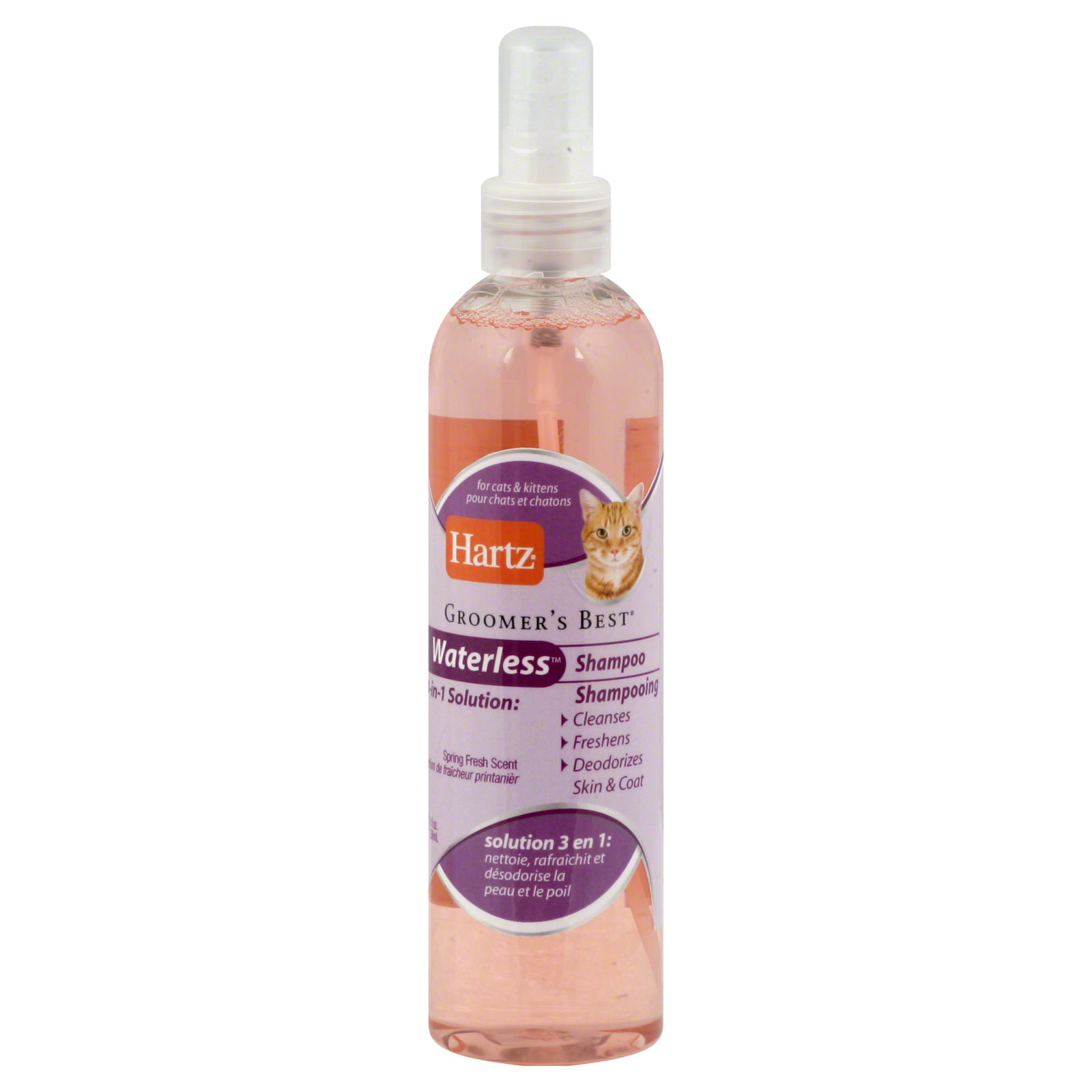 Hartz Groomer's Best Shampoo, Waterless, Spring Fresh Scent, 8 fl oz ...