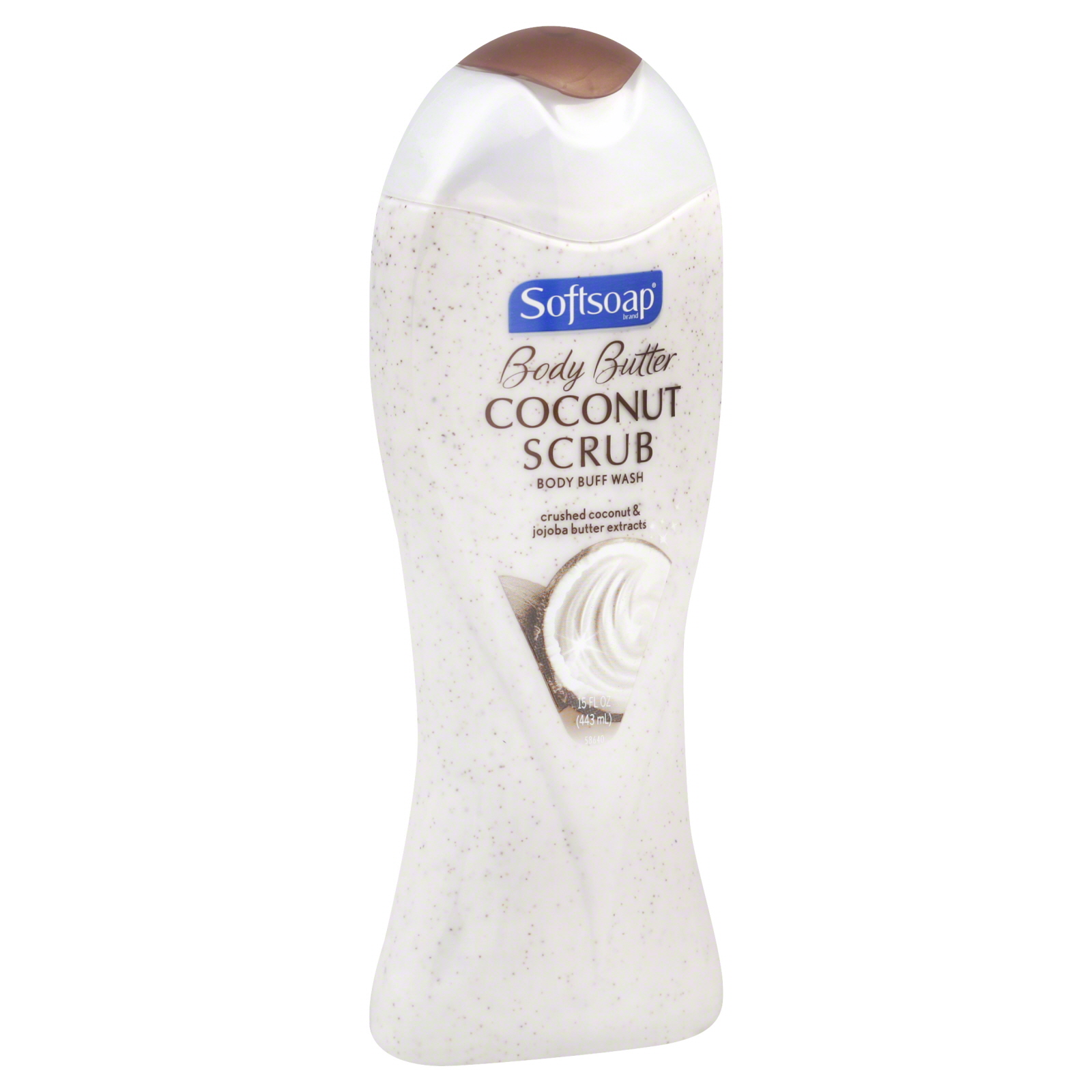 Softsoap Body Butter Scrub, Coconut, 15 fl oz (443 ml)
