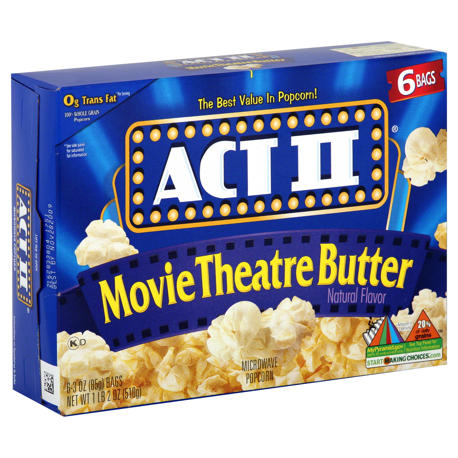 UPC 076150075144 - Microwave Popcorn, Movie Theatre Butter, 6 - 3 oz