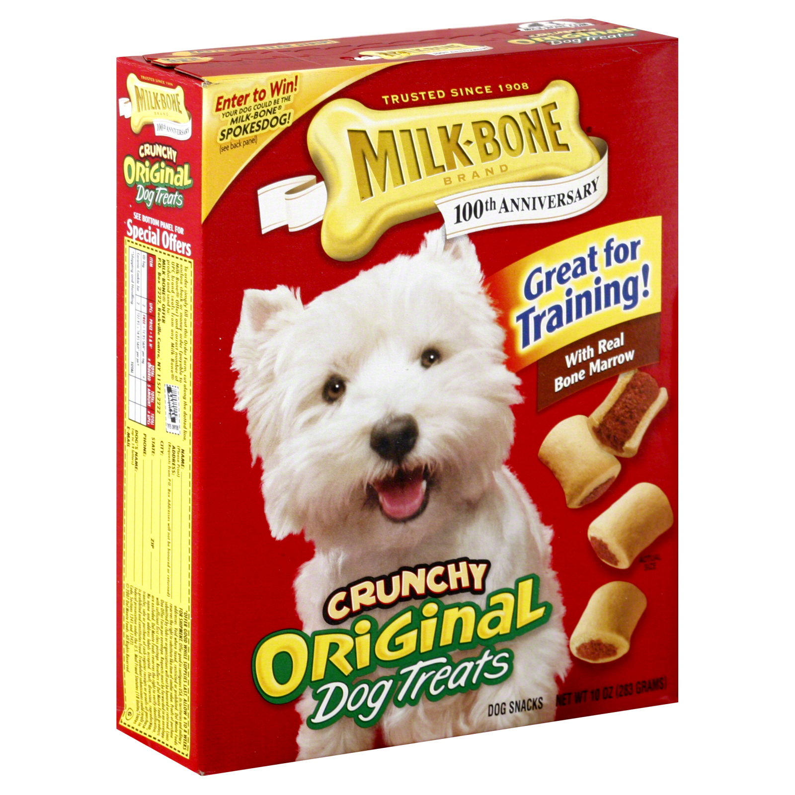 Milk-Bone Dog Treats, Original, Crunchy, 10 oz (283 g)