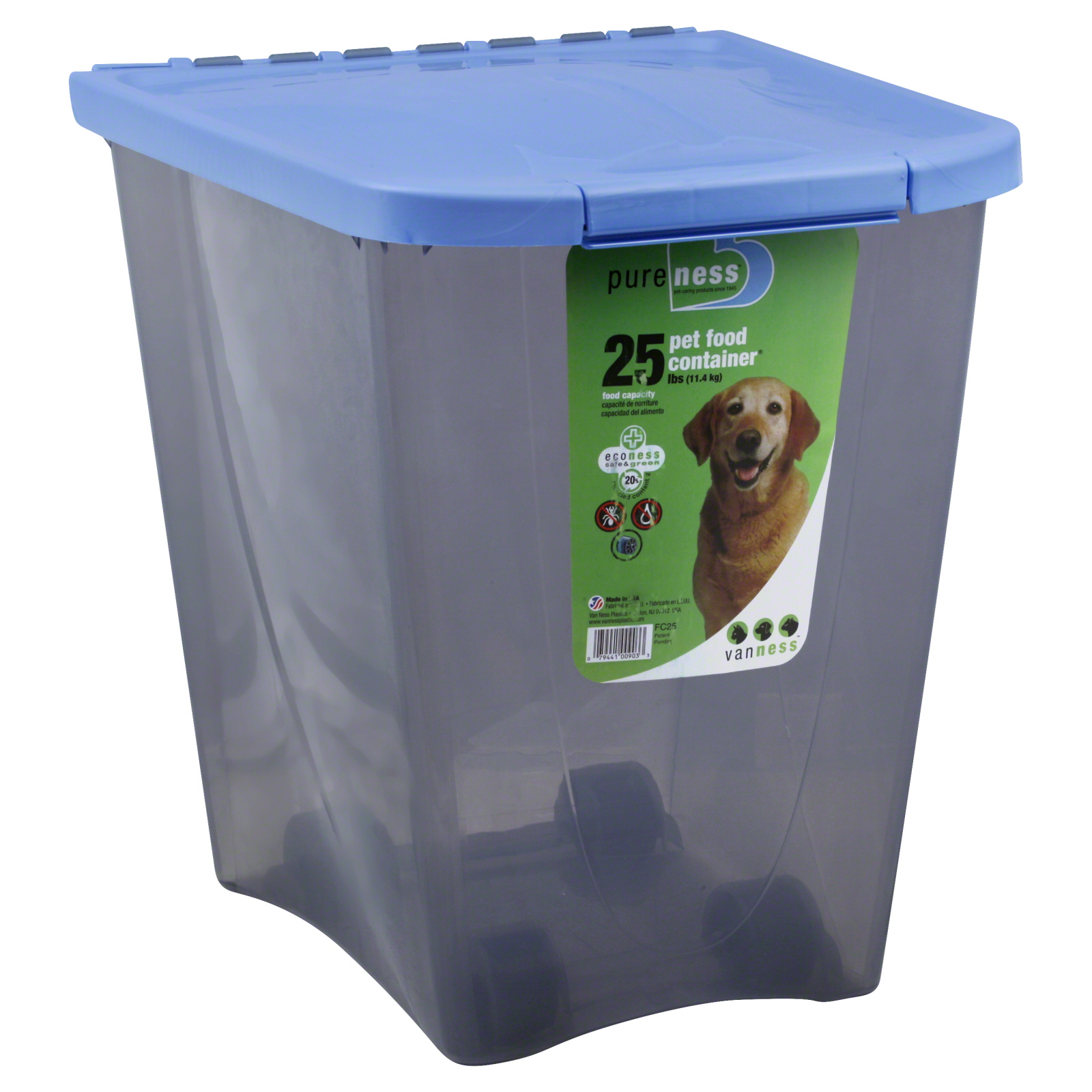 Van Ness Products Pet Food Storage Container 25 pound
