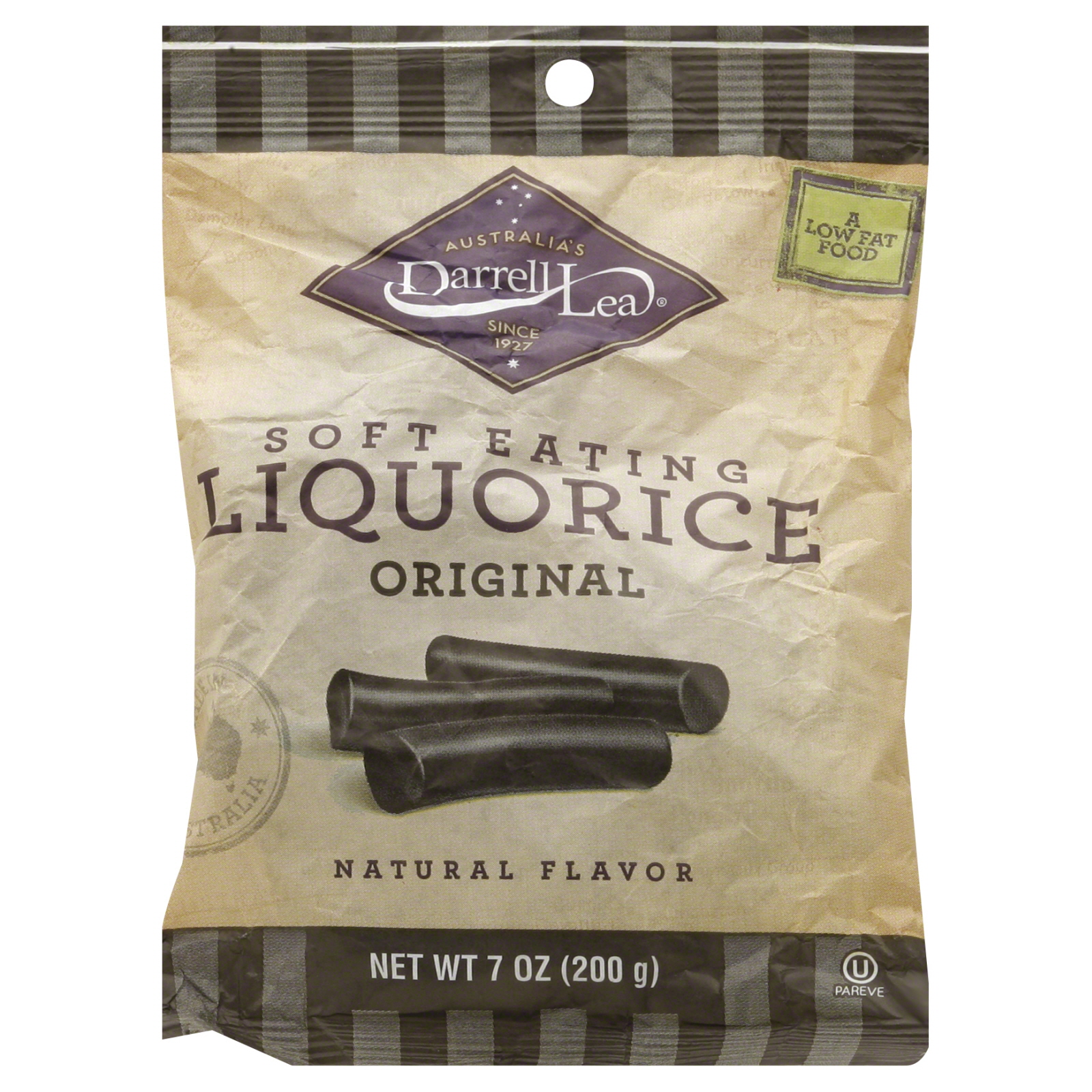 Darrell Lea Liquorice Soft Black Natural Flavour 7 oz