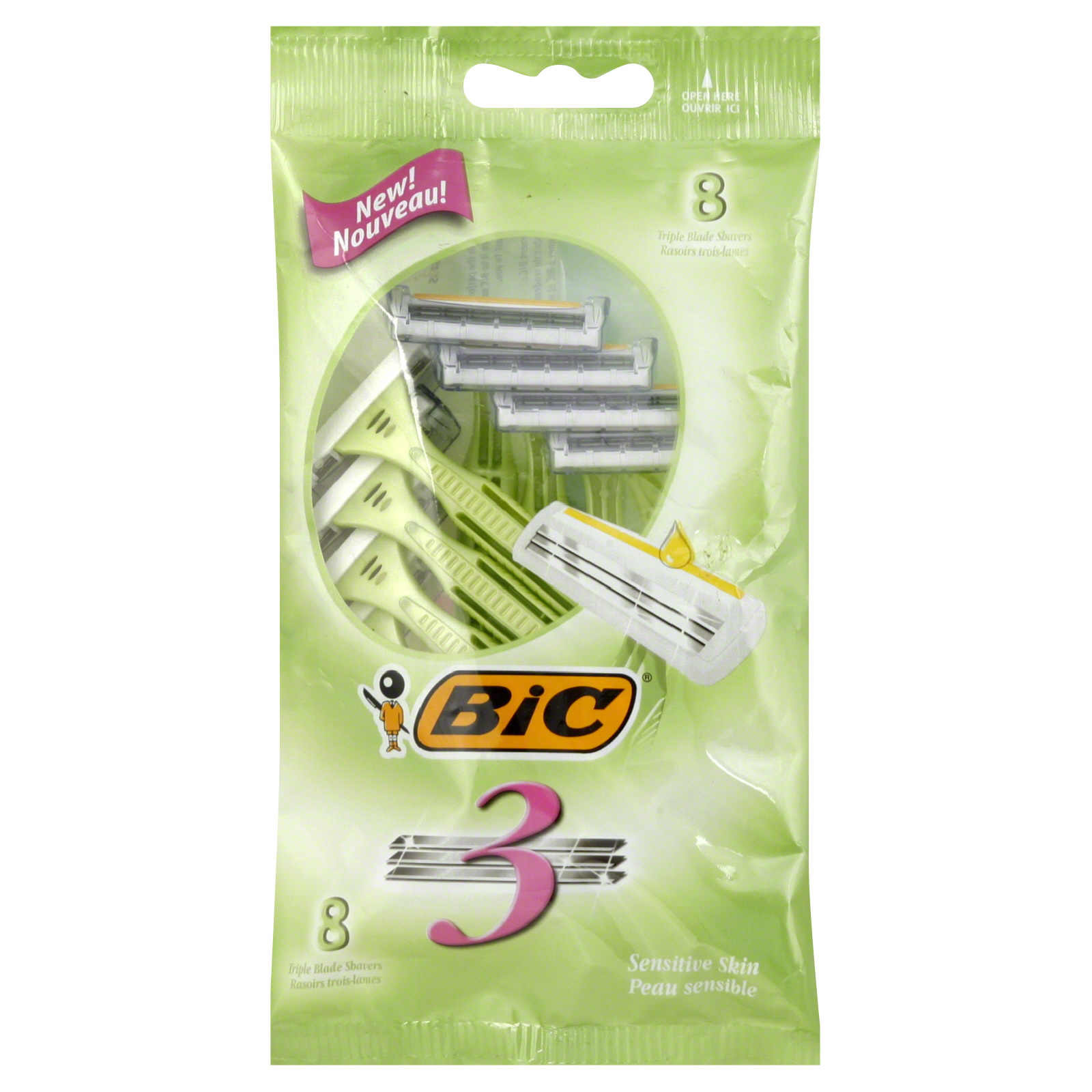 BIC Triple Blade Shavers, 8 Count BIC Triple Blade Shavers, 8 Count