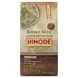 HINODE Brown Rice, Calrose Medium Grain, 5 lb (2.27 kg) - Food ...