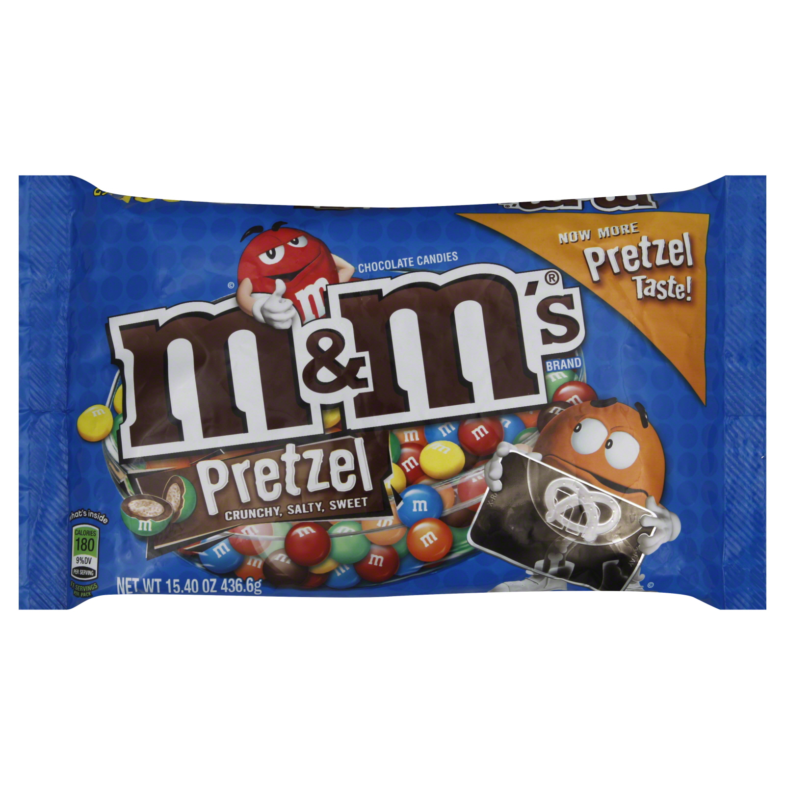 M&M's Chocolate Candies, Pretzel, Large Bag, 15.4 oz (436.6 g)