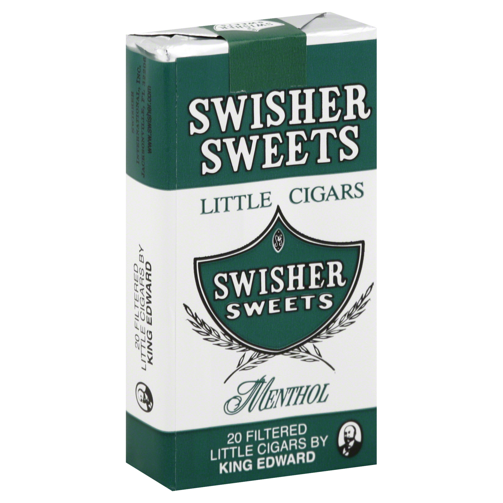 Swisher Sweets Cigars, Little, Filtered, Menthol, 20 cigars