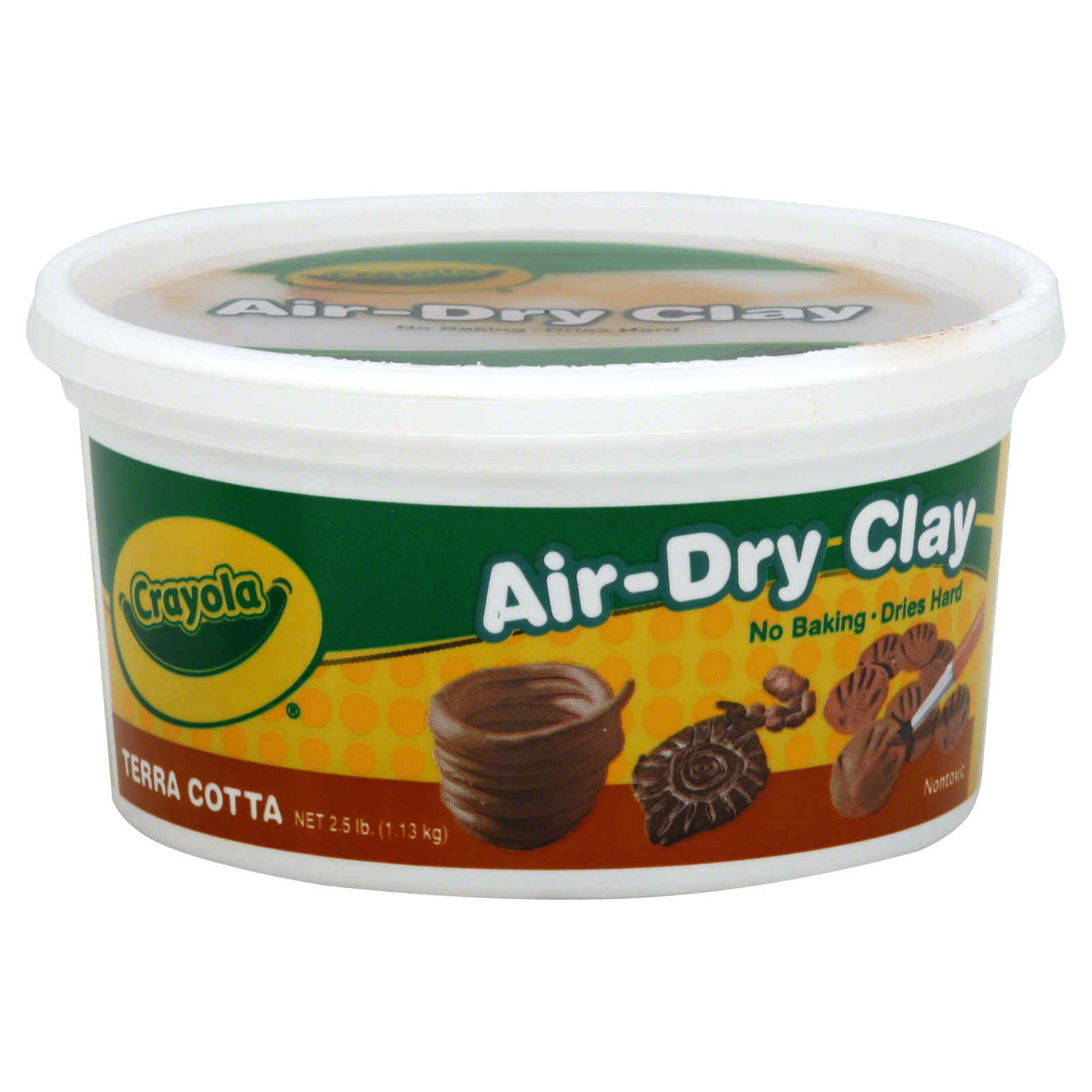 Crayola CYO575064 Air-Dry Clay, Terra Cotta, 2 1/2 lbs