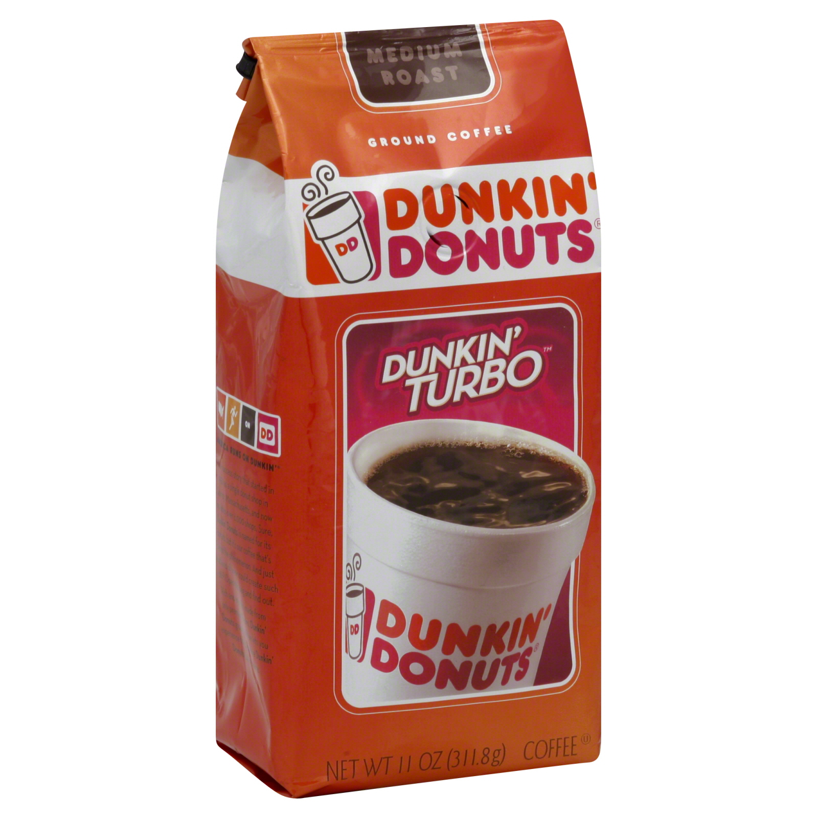 Dunkin' Donuts Coffee, Ground, Medium Roast, Dunkin' Turbo 11 oz (311.8