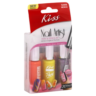 Kiss Nail Artist Paint Stencil Kit Mdk03 1 Kit