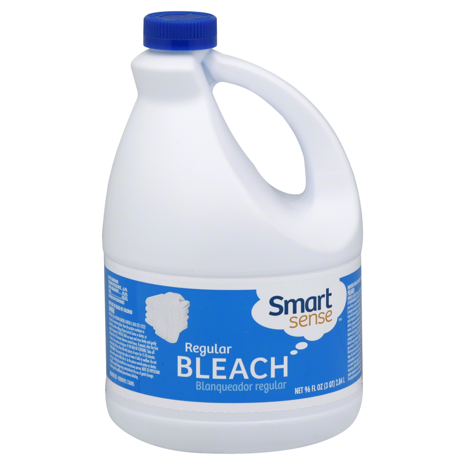 Smart Sense Bleach, Regular, 96 fl oz (3 qt) 2.84 lt
